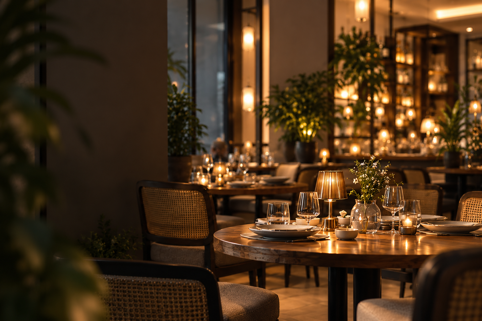 Restaurant dining ambiance